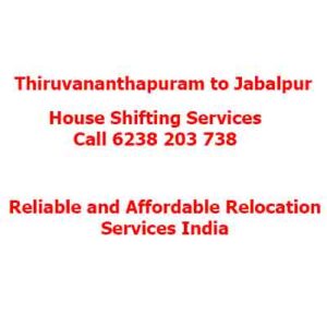 Thiruvananthapuram to Jabalpur moving company 