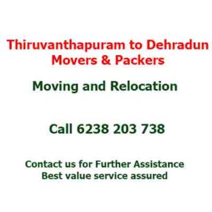 Thiruvanthapuram-to-Dehradun relocation 