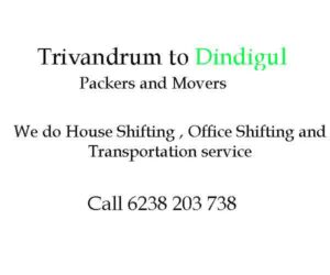 Tvm to Dindigul Movers 