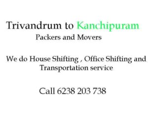 Trivandrum to kanchipuram packers 