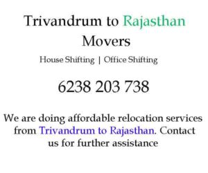 tvm to rajastan movers