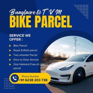 blore to tvm bike parcel 